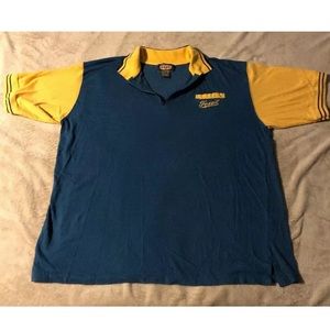 RARE VTG FOSSIL 1/4 ZIP Short Sleeve Shirt Pocket